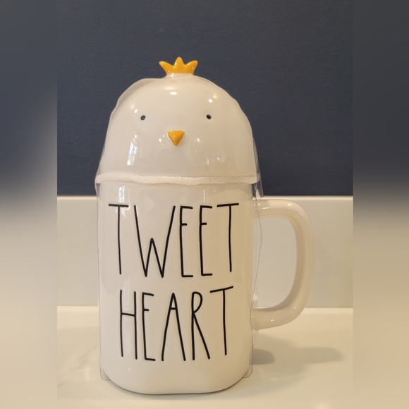 Rae Dunn TWEET HEART Chick Topper Mug - Picture 1 of 3